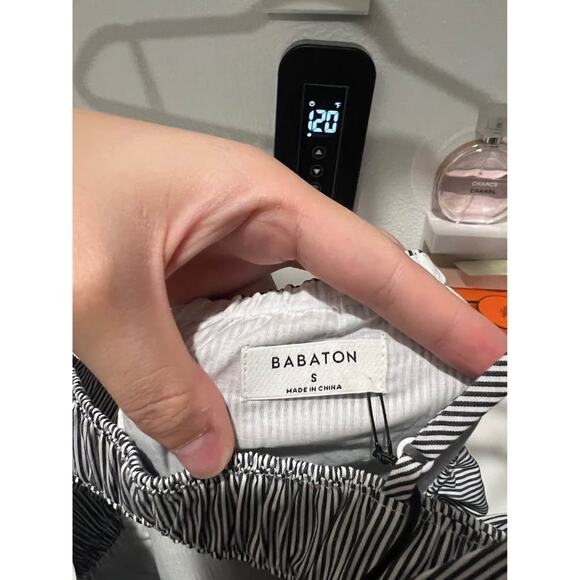 Aritizia Encourage Poplin Mini Dress small NWT - Picture 6 of 7